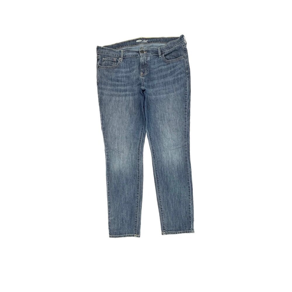 Old Navy The Flirt Skinny Women's size 14 Dark Wash Blue Denim Jeans